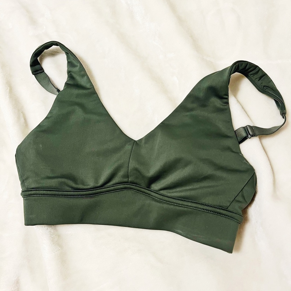 Fabletics Olive green sports bra
